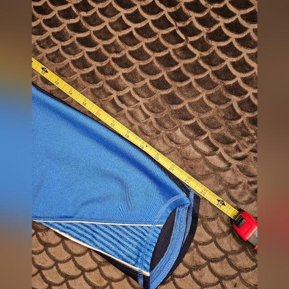 G73. Under Armour HeatGear Navy/Carolina Blue/ White Compression Pants - Size XL - Picture 7 of 10